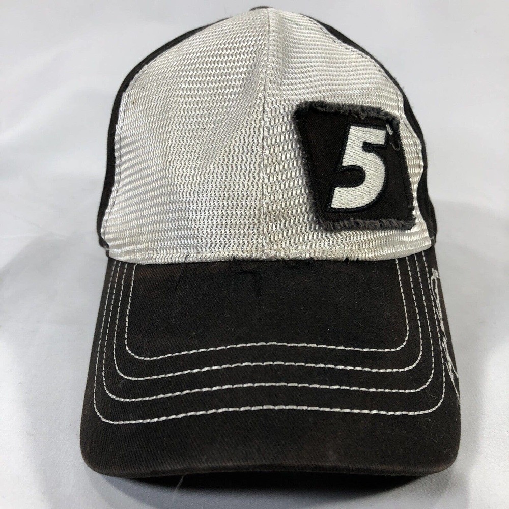 Kasey Kahne #5 Valvoline Nascar Black Mesh Trucker Hat Adjustable Back Cap OSFM